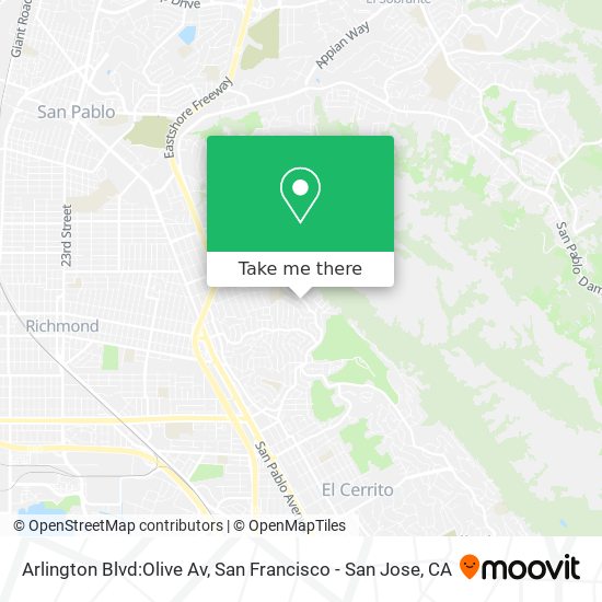 Arlington Blvd:Olive Av map