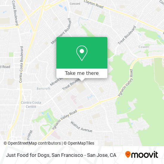 Just Food for Dogs map