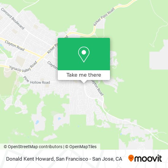 Donald Kent Howard map