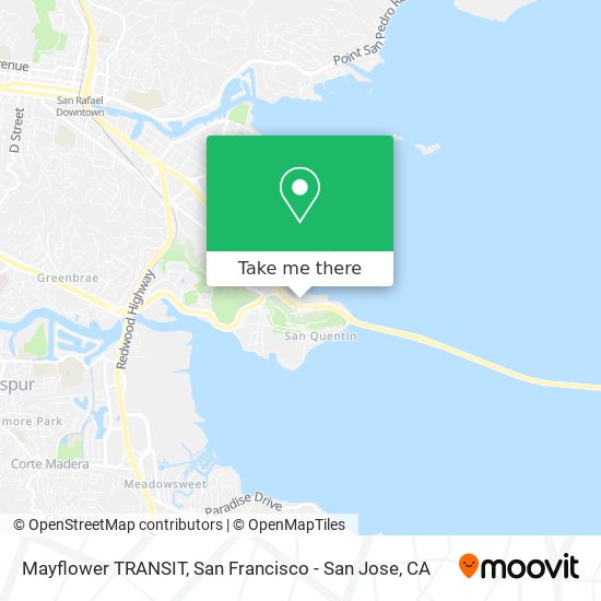 Mayflower TRANSIT map