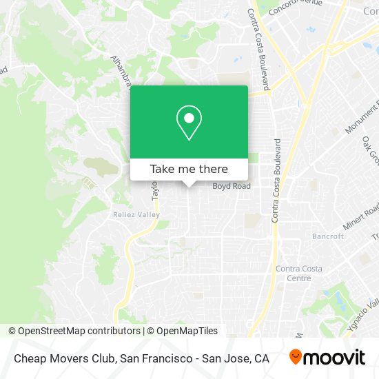 Cheap Movers Club map