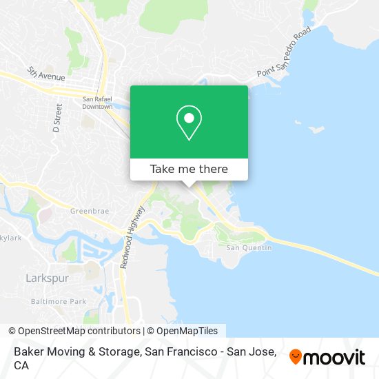 Mapa de Baker Moving & Storage