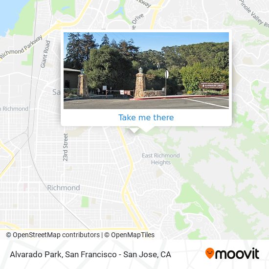 Mapa de Alvarado Park