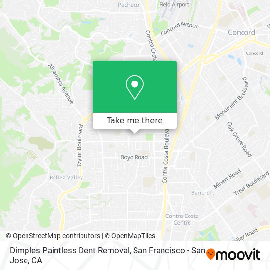 Dimples Paintless Dent Removal map