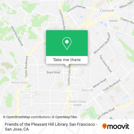 Friends of the Pleasant Hill Library map