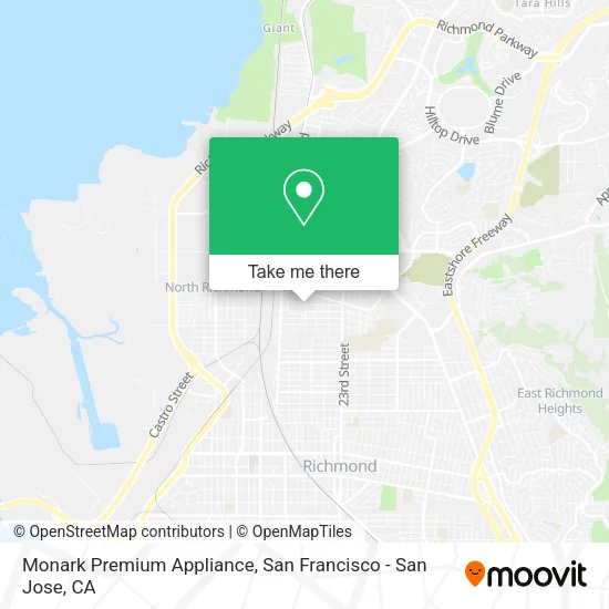 Mapa de Monark Premium Appliance