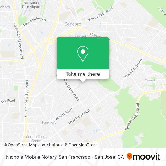 Nichols Mobile Notary map