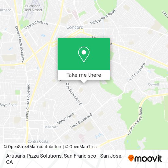 Artisans Pizza Solutions map