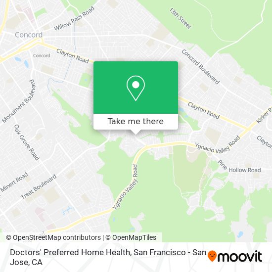 Doctors' Preferred Home Health map