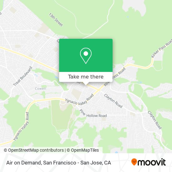 Air on Demand map