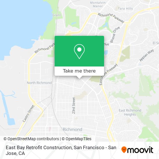 East Bay Retrofit Construction map