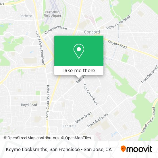 Mapa de Keyme Locksmiths