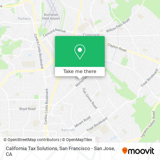 Mapa de California Tax Solutions