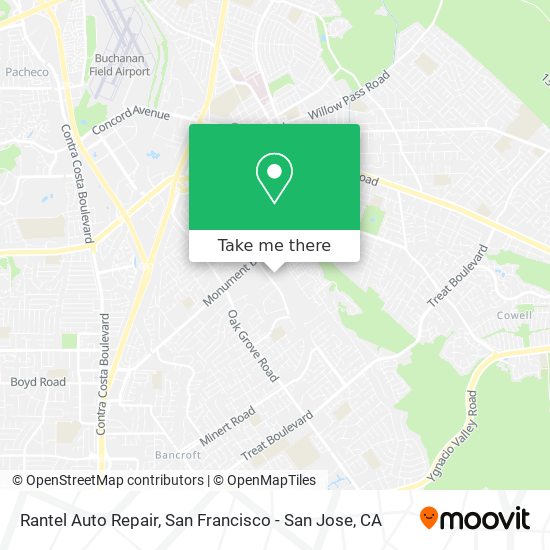 Mapa de Rantel Auto Repair