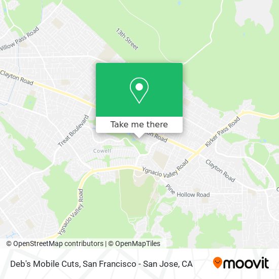 Deb's Mobile Cuts map