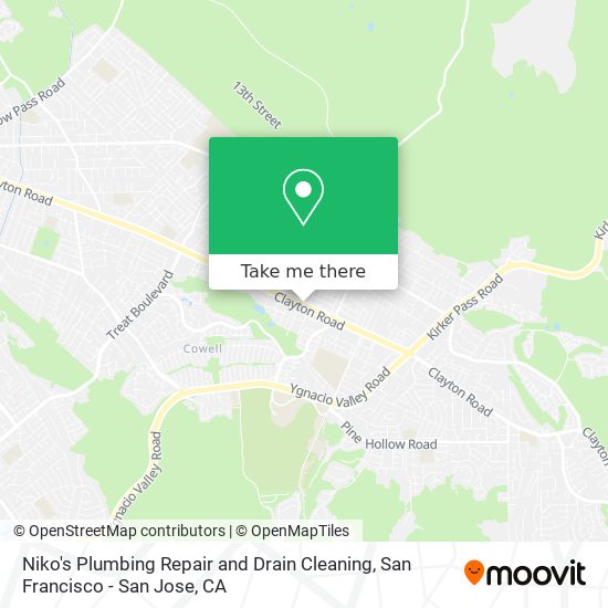 Mapa de Niko's Plumbing Repair and Drain Cleaning