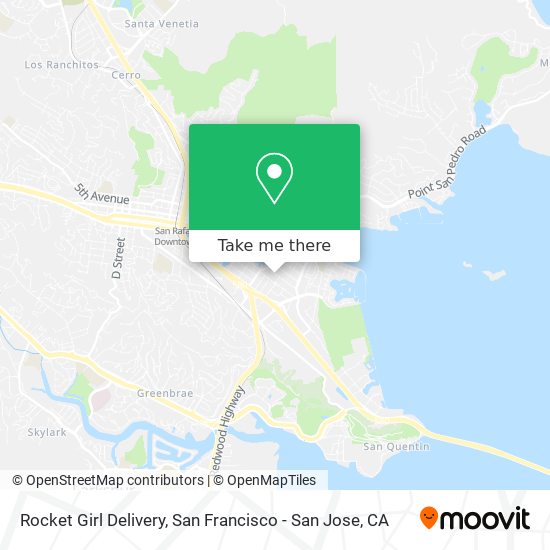 Rocket Girl Delivery map