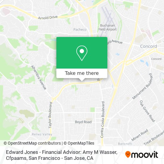 Mapa de Edward Jones - Financial Advisor: Amy M Wasser, Cfpaams