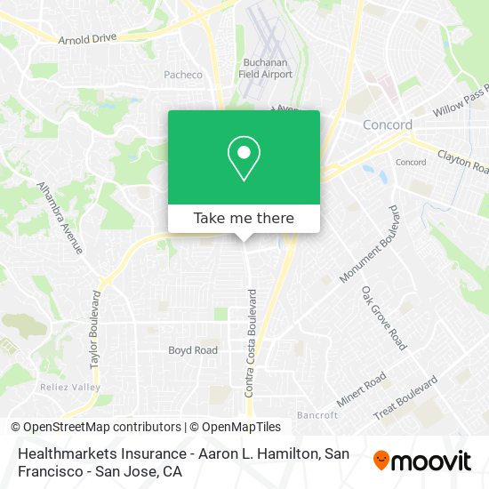 Healthmarkets Insurance - Aaron L. Hamilton map