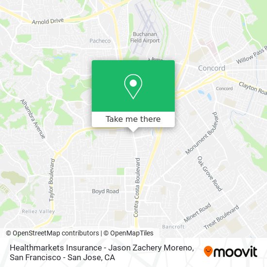 Healthmarkets Insurance - Jason Zachery Moreno map