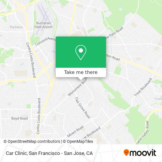 Mapa de Car Clinic