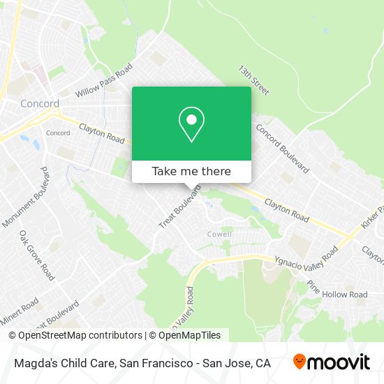 Magda's Child Care map