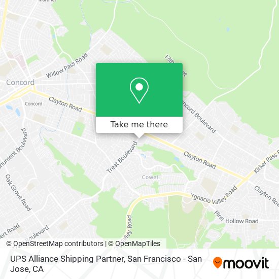 Mapa de UPS Alliance Shipping Partner