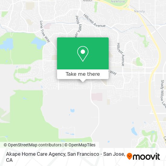 Mapa de Akape Home Care Agency