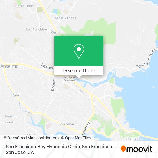 San Francisco Bay Hypnosis Clinic map