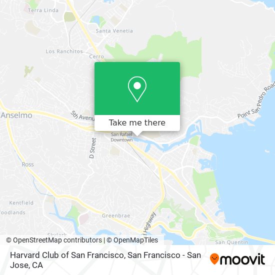 Harvard Club of San Francisco map