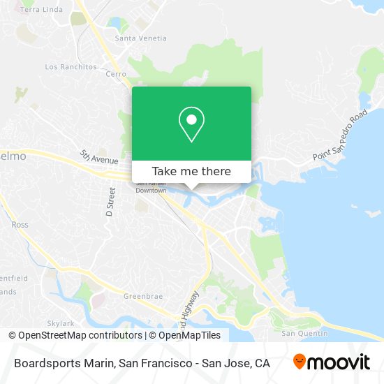 Boardsports Marin map