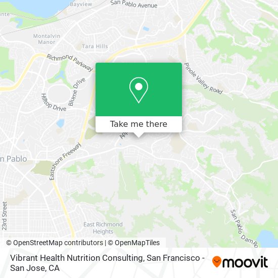 Vibrant Health Nutrition Consulting map