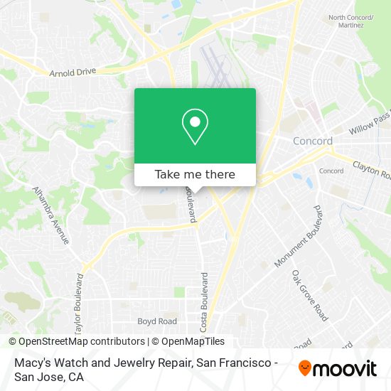 Macy's Watch and Jewelry Repair map
