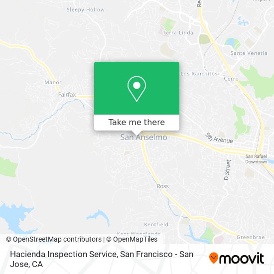 Hacienda Inspection Service map