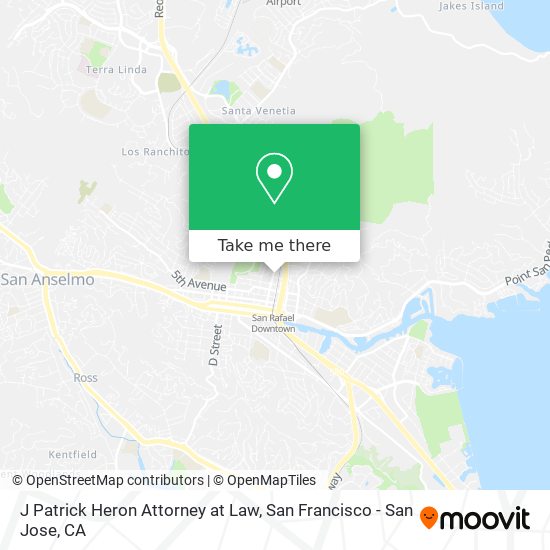 J Patrick Heron Attorney at Law map