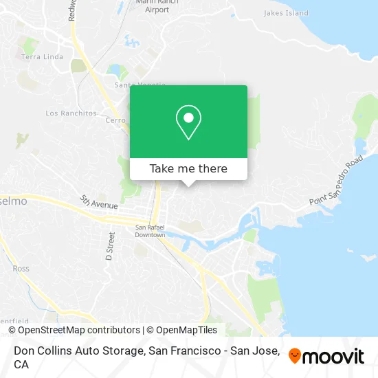 Don Collins Auto Storage map