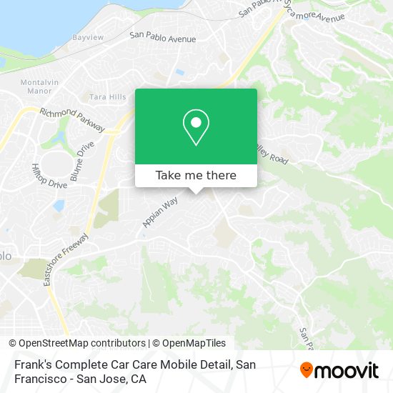 Frank's Complete Car Care Mobile Detail map