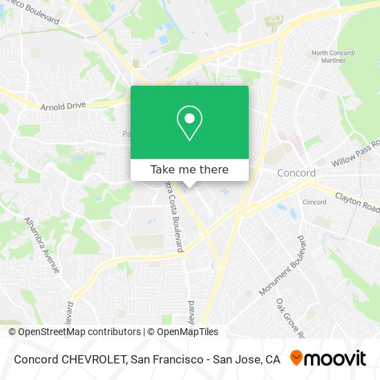 Concord CHEVROLET map