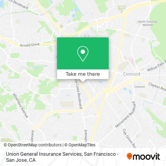 Union General Insurance Services map