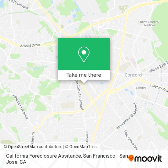 California Foreclosure Assitance map