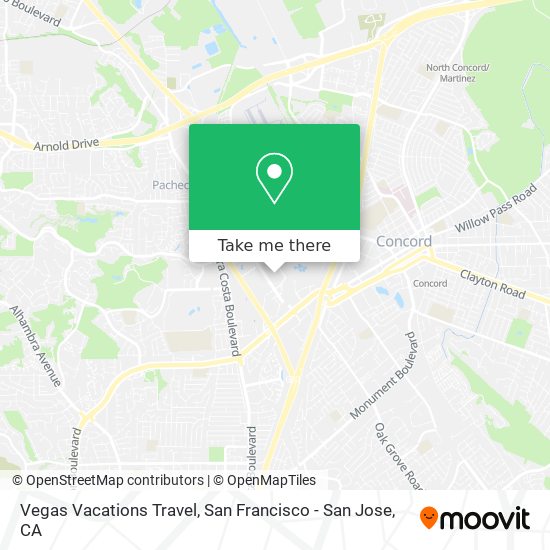 Mapa de Vegas Vacations Travel