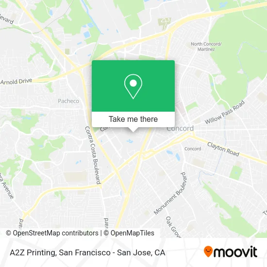 Mapa de A2Z Printing