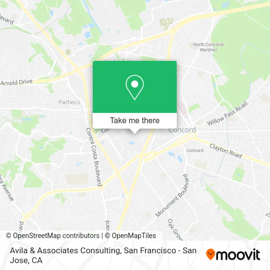 Mapa de Avila & Associates Consulting