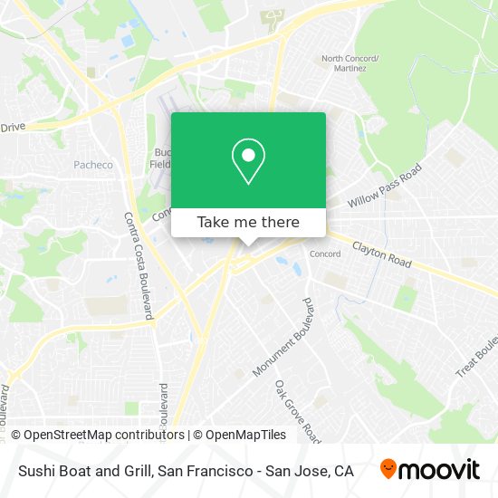 Mapa de Sushi Boat and Grill