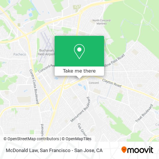 McDonald Law map