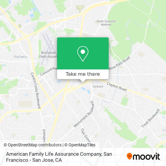 Mapa de American Family Life Assurance Company