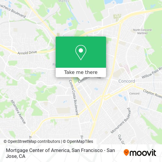 Mortgage Center of America map