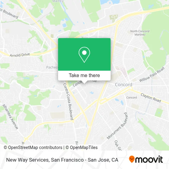 New Way Services map