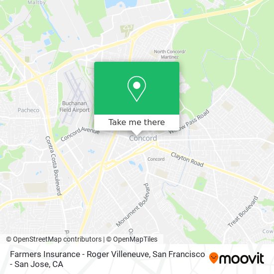 Farmers Insurance - Roger Villeneuve map