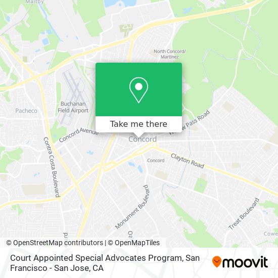 Court Appointed Special Advocates Program map